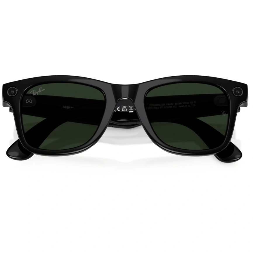Умные очки Ray-Ban Wayfarer (RW4012 Gen 2) Shiny Black/Transitions Graphite Green L