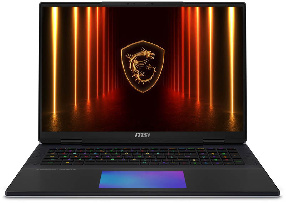 Игровой ноутбук MSI Titan 18 HX AI A2XWJG-614US (Intel Core Ultra 9 285HX/64Gb/6Tb SSD/18.0/Geforce RTX 5090 24Gb) Черный