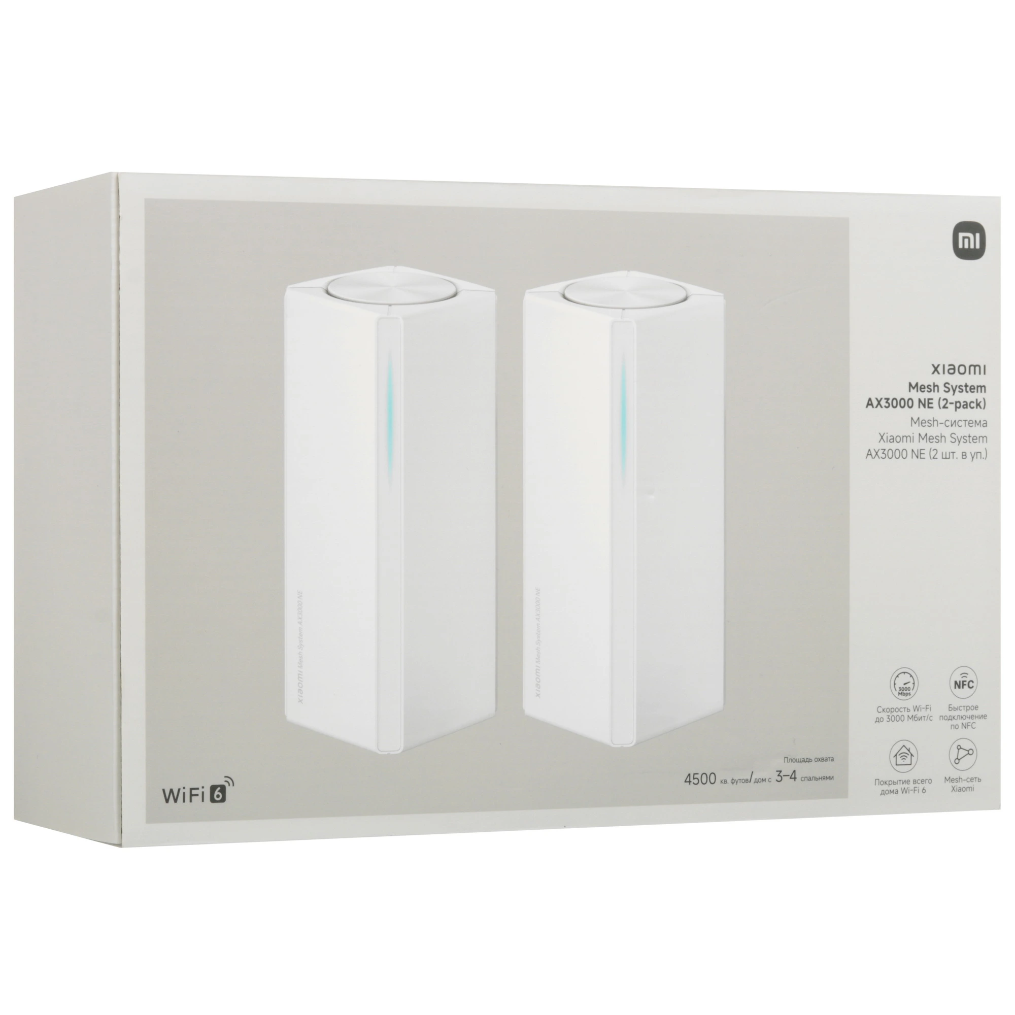 Mesh система Xiaomi Mesh System AX3000 NE, 2 юнита (DVB4464GL)