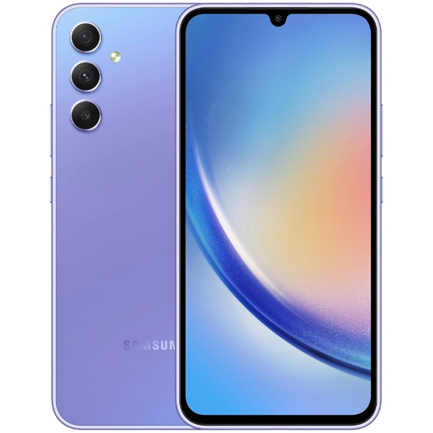 Смартфон Samsung Galaxy, A34 6/128 ГБ, Violet Смартфон Samsung Galaxy, A34 6/128 ГБ, Violet