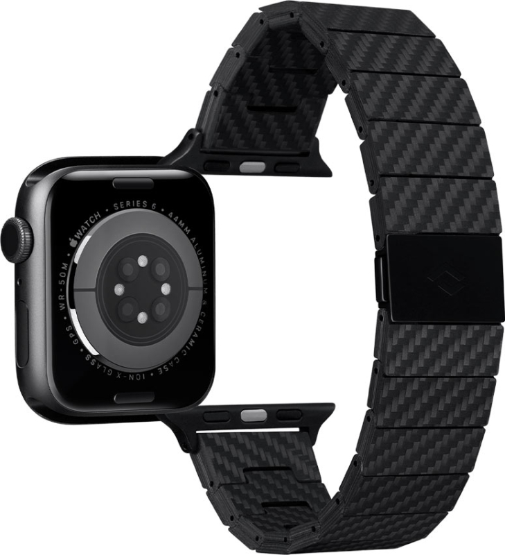 Ремешок Pitaka Modern для Apple Watch, 42/44/45mm, карбон, черно-серый Ремешок Pitaka Modern для Apple Watch, 42/44/45mm, карбон, черно-серый