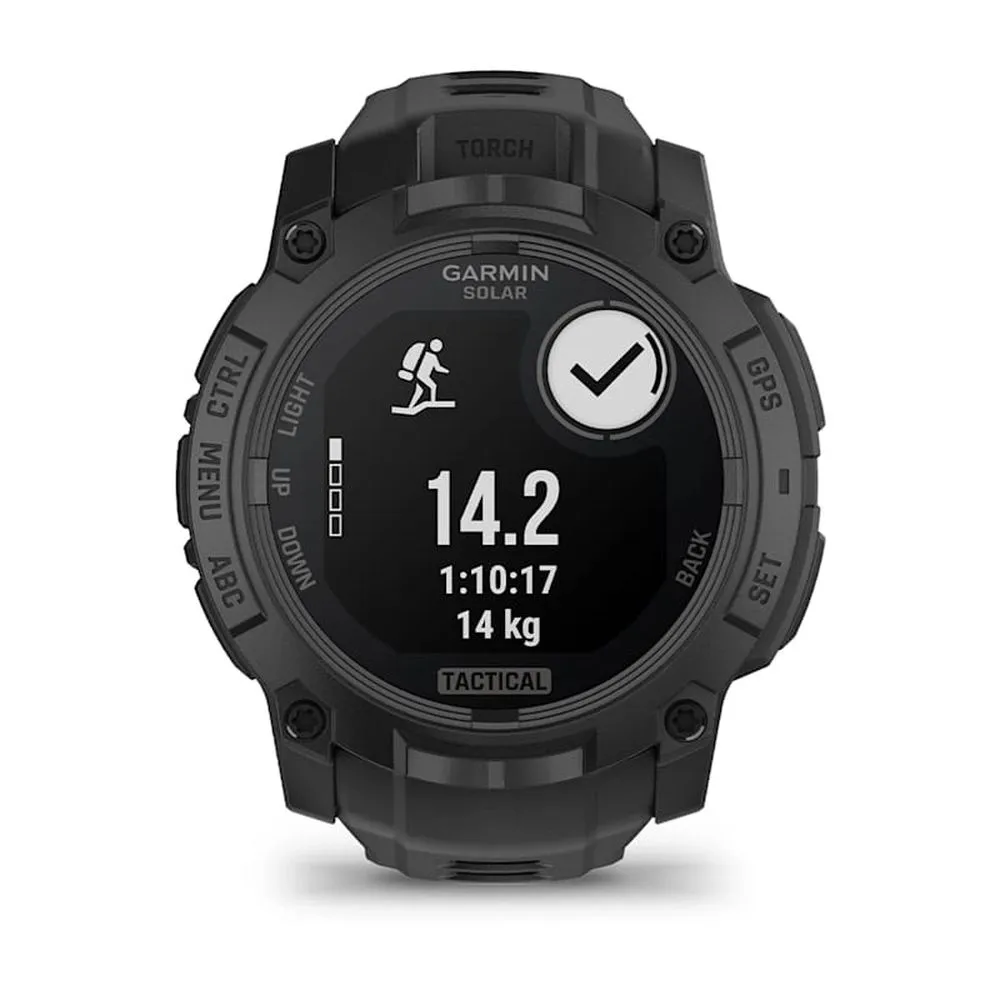 Смарт-часы Garmin Instinct 3 Tactical Edition - 50 mm, Solar, Черный, черный ремешок