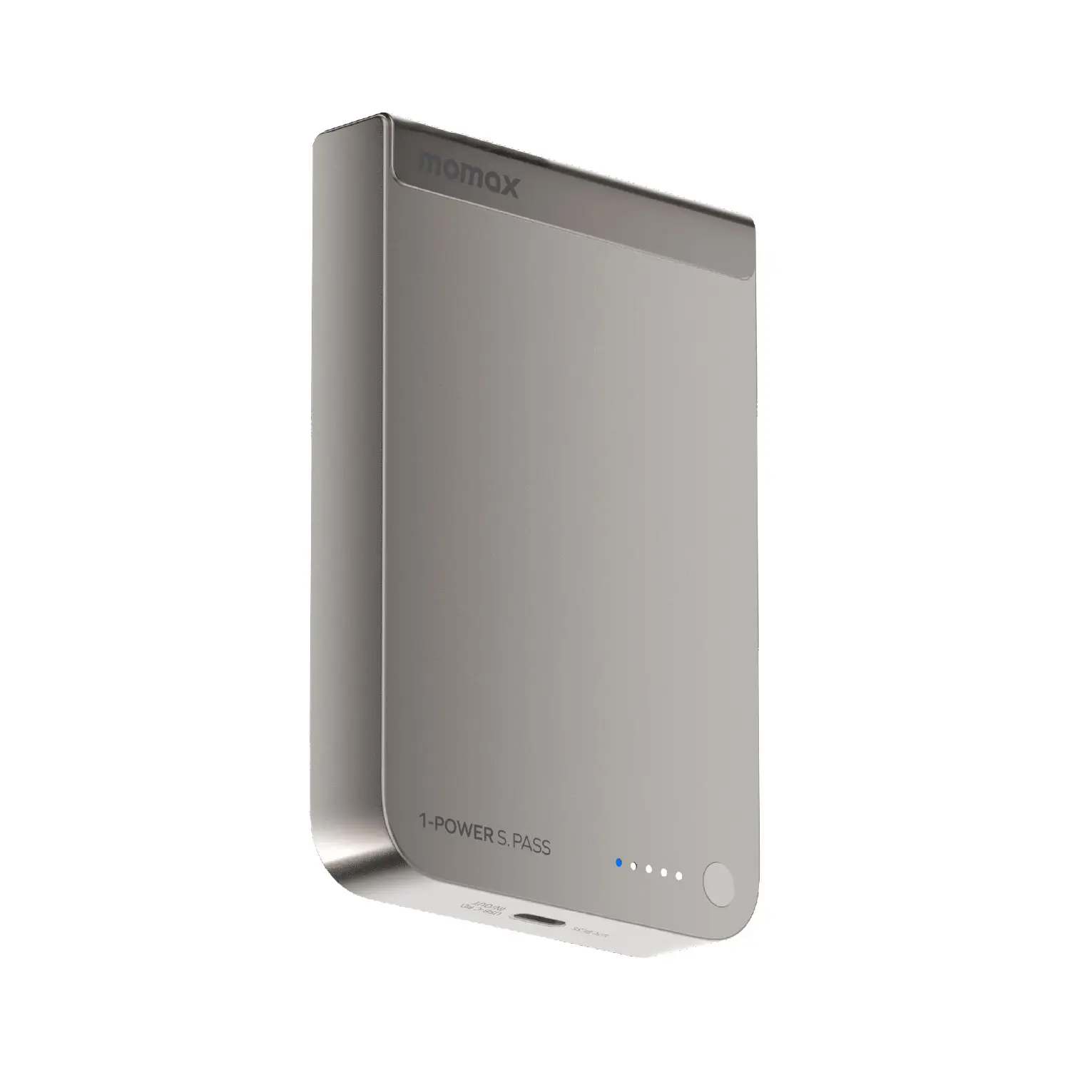 Внешний аккумулятор Momax 1-Power S.Pass 10000mAh, Серый