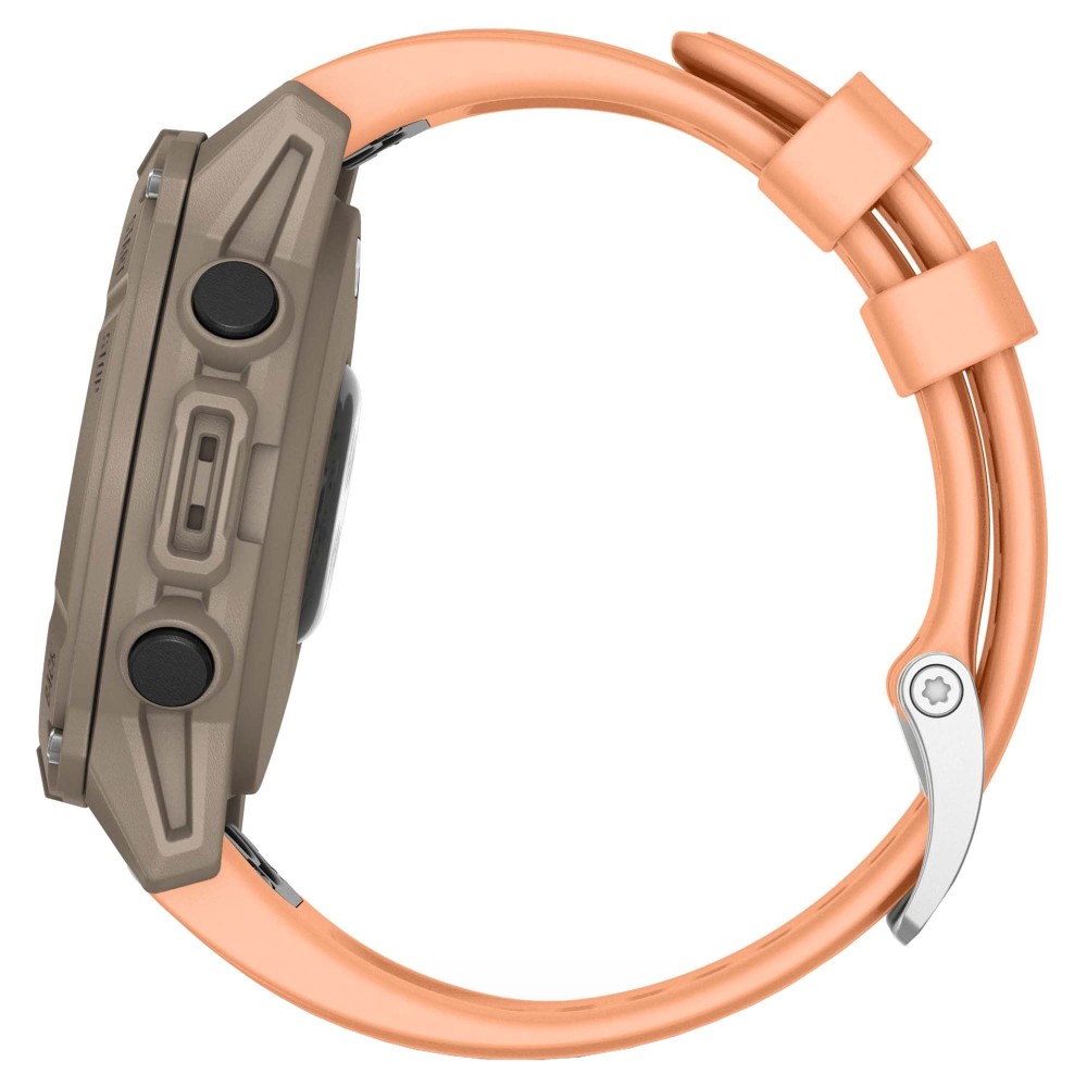 Смарт-часы Garmin Descent G2 - 45 mm, Сиренево-бежевый (палома), нежно-розовый силиконовый ремешок