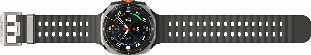 Смарт-часы Samsung Galaxy Watch Ultra (2025) - 47 mm (SM-L705) Titanium Silver (черный ремешок)
