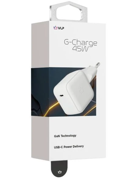 Сетевое зарядное устройство VLP G-Charge 45Вт USB-C,  Белый