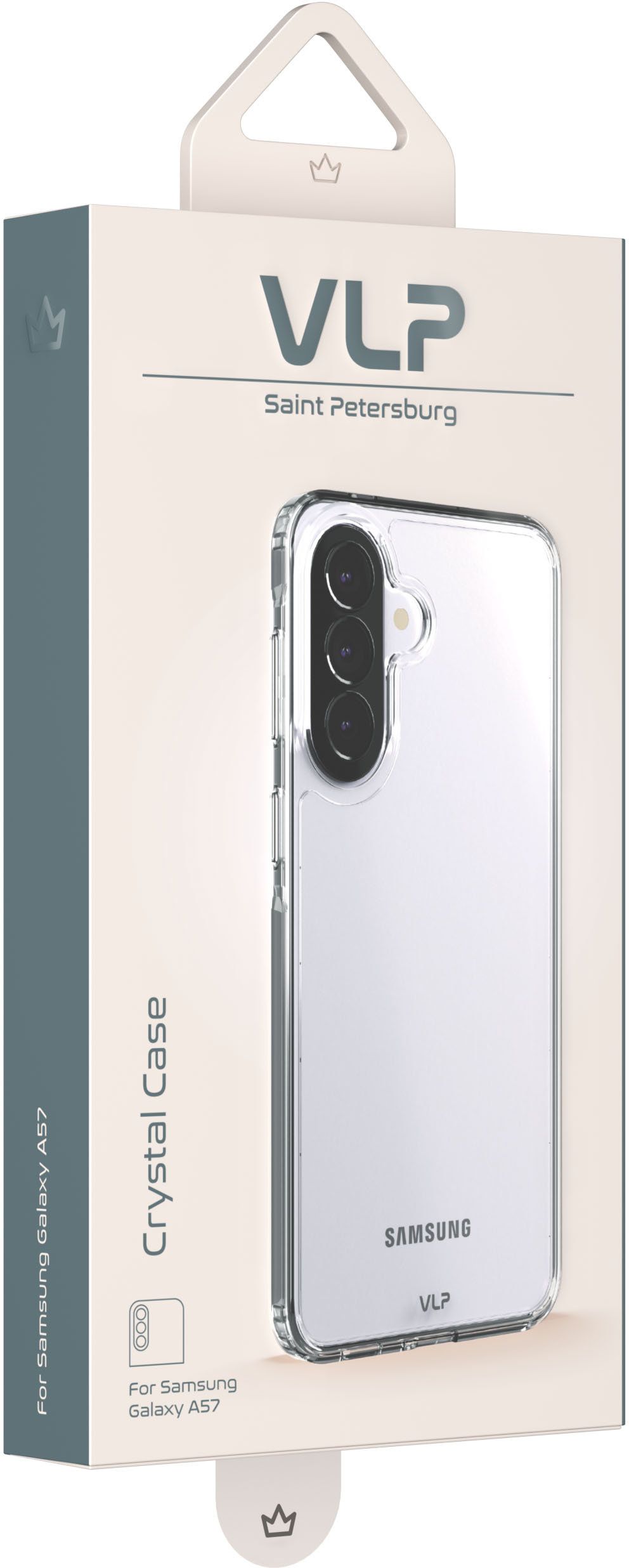 Чехол защитный VLP Crystal Case для Samsung Galaxy A57. прозрачный
