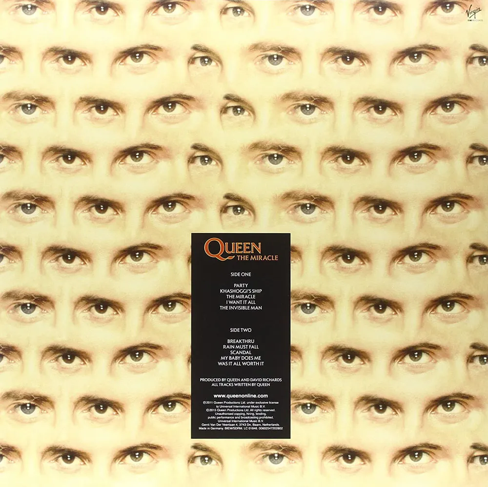 Виниловая пластинка QUEEN - The Miracle