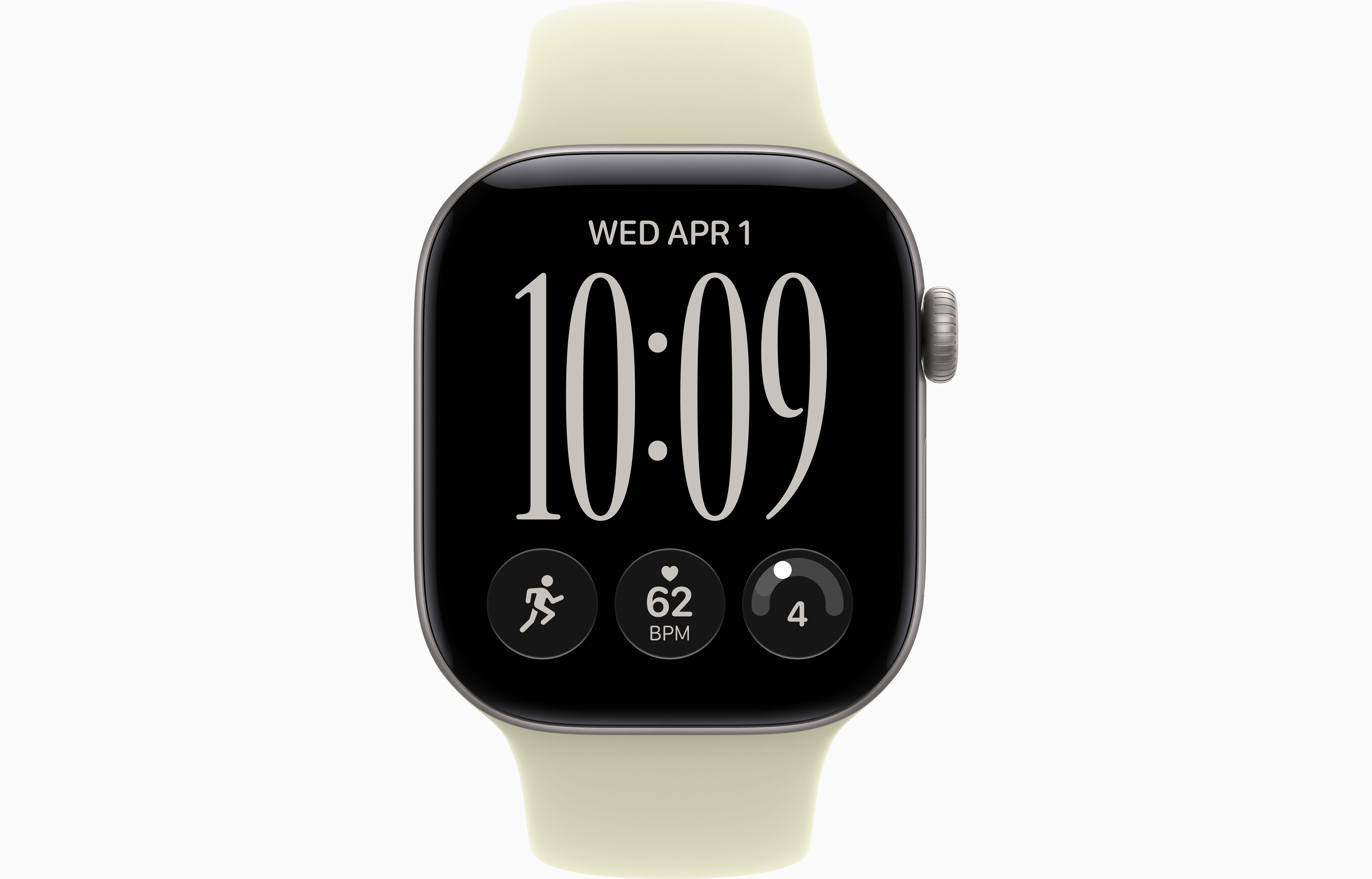 Смарт-часы Apple Watch Series 12, 42 мм, GPS + Cellular, Aluminum Space Gray, Sport Band Pale Succulent, M/L