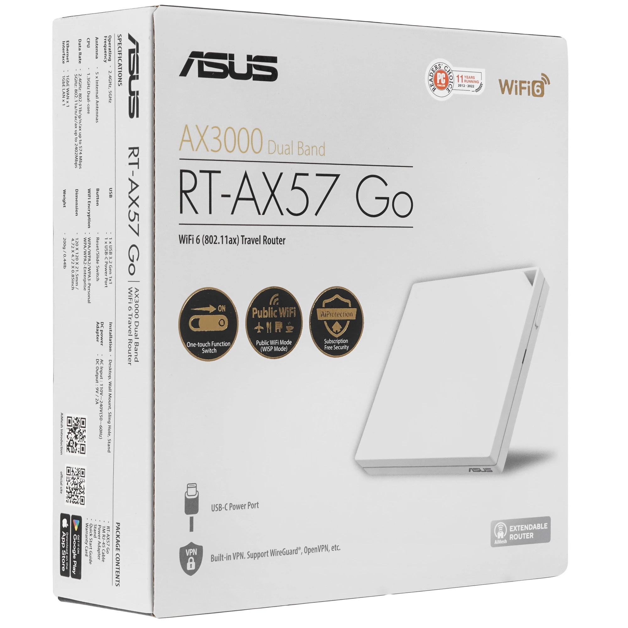 Беспроводной маршрутизатор ASUS RT-AX57 Go