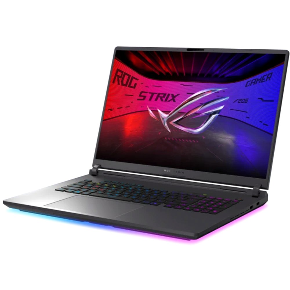 Ноутбук ASUS ROG Strix G18 14900HX (18", Intel Core i9 14900HX, 16 ГБ, 512 ГБ SSD, RTX 5060 8 ГБ, 240 Гц) 90NR0LE1-M00BD0, серый
