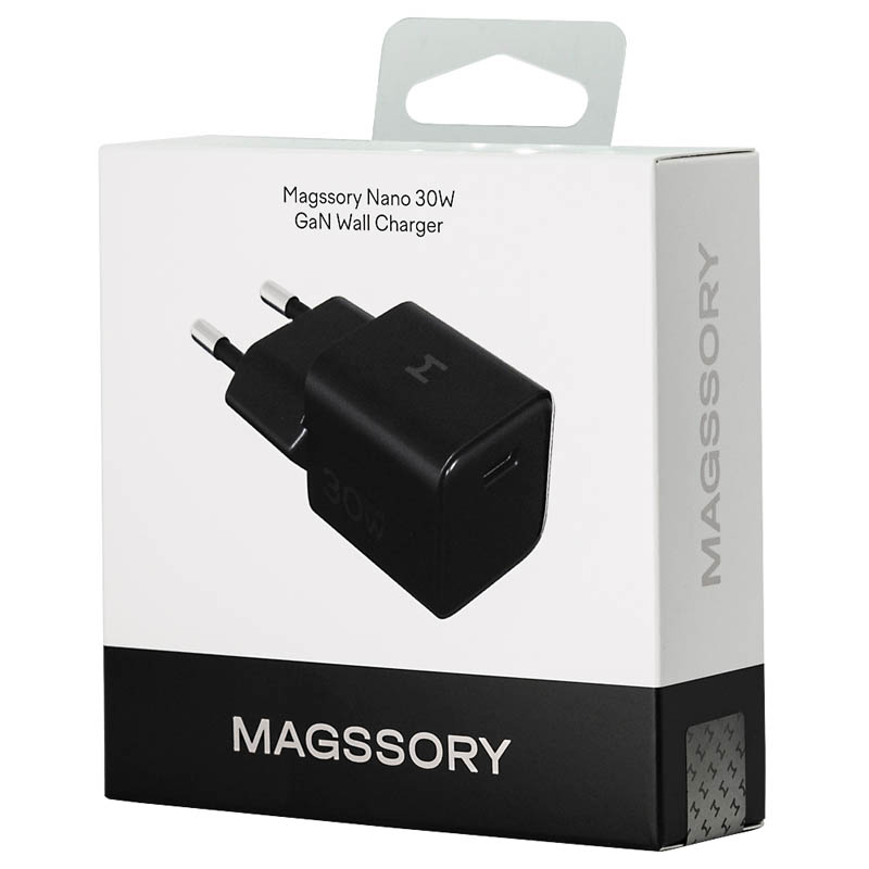 Сетевое зарядное устройство Magssory 30 Вт Black