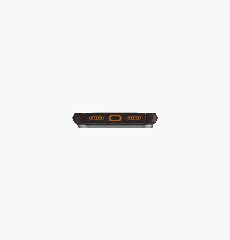 Uniq для iPhone 17 Pro Max KEVA EDGE Full Kevlar (MagSafe), Оранжевый