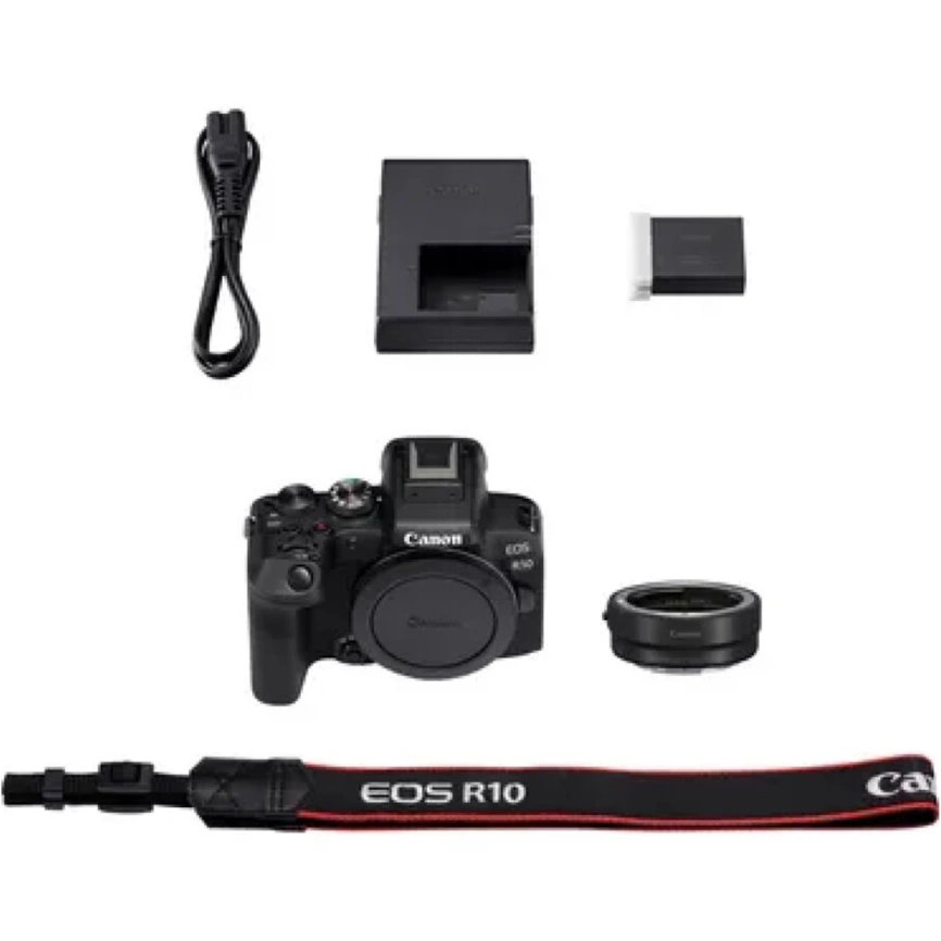 Фотоаппарат Canon EOS R10 Body + адаптер EF–EOS R