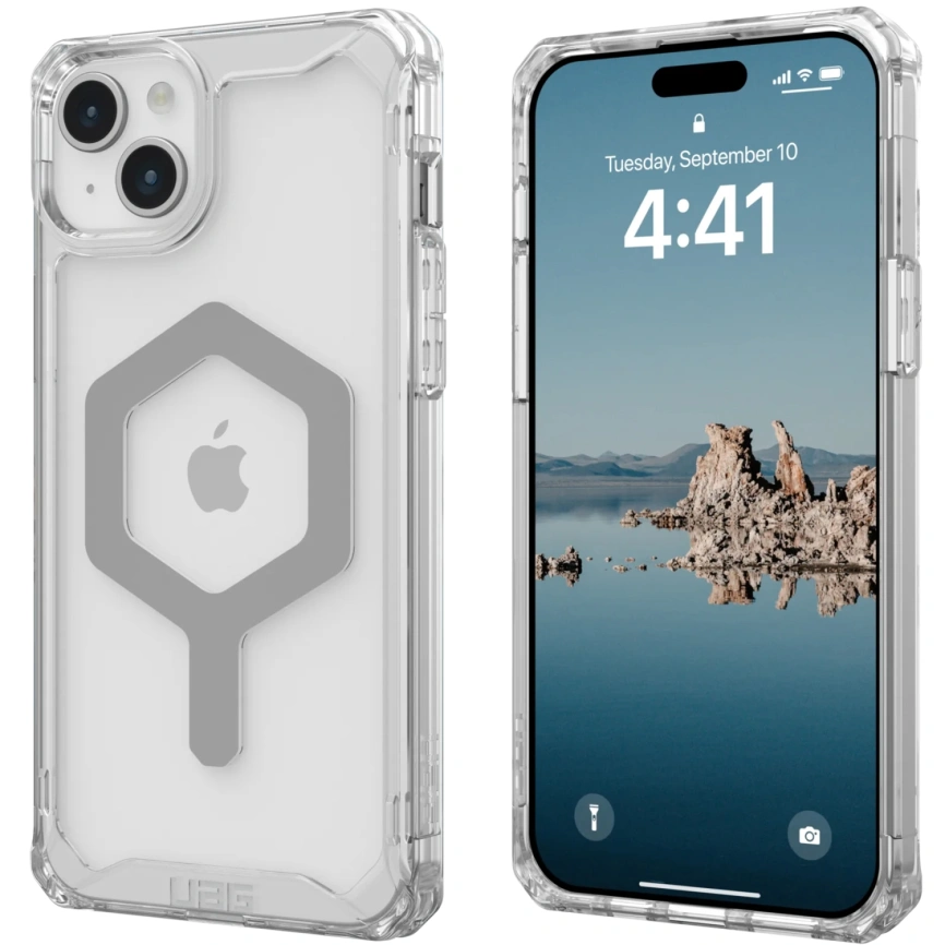 Чехол Uag Plyo для iPhone 15 Plus, цвет серебристый