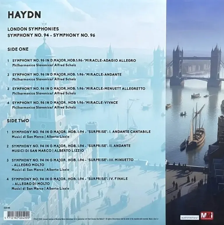 Виниловая пластинка HAYDN JOSEPH - London Symphonies