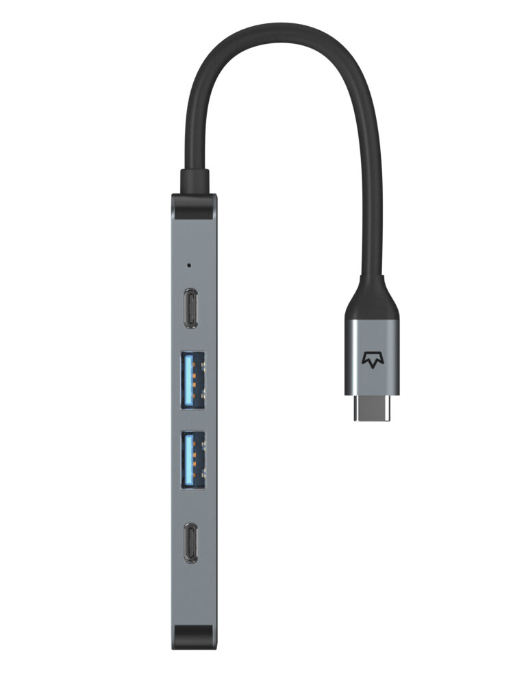 Адаптер VLP Infinity USB-C Hub 5 в 1, серебристый