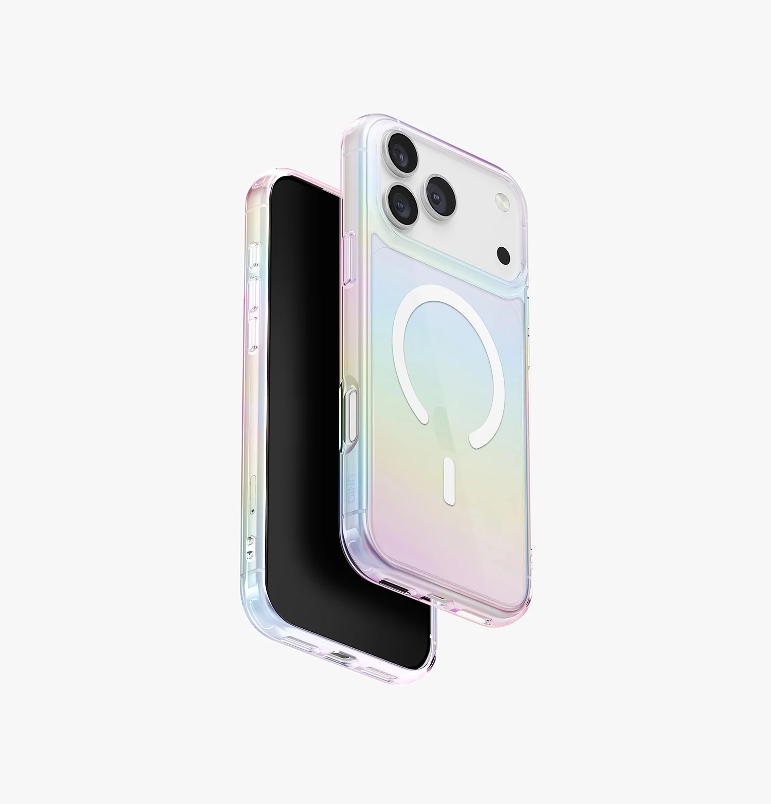 Чехол Uniq для iPhone 17 Pro Max Iridescia (holographic) (Magsafe), Прозрачный