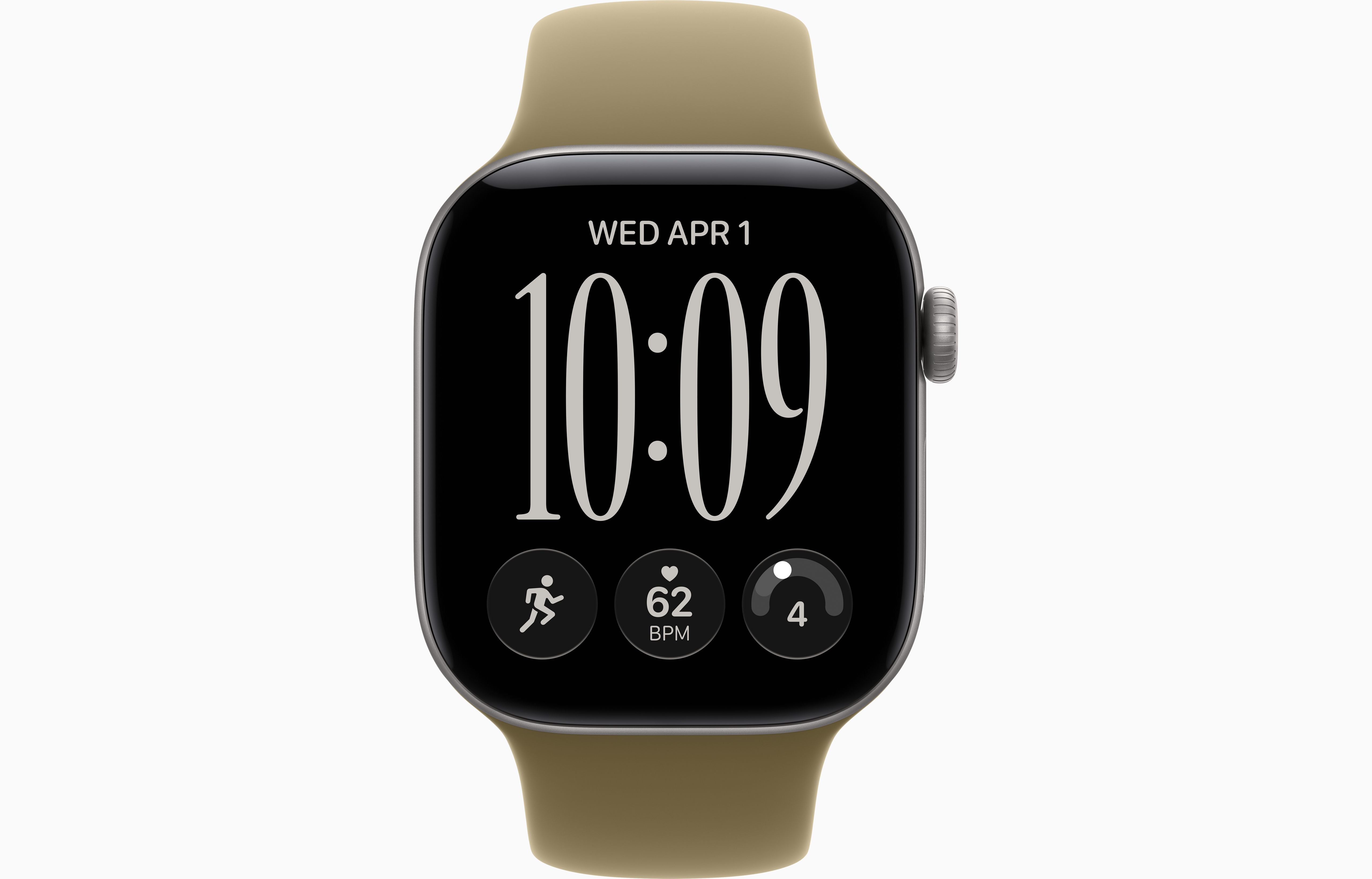 Смарт-часы Apple Watch Series 12, 42 мм, GPS, Aluminum Space Gray, Sport Band Olive, S/M