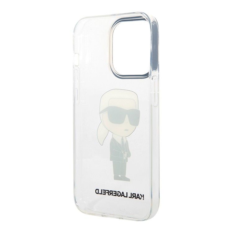 Lagerfeld для iPhone 15 Pro Max чехол PC/Термополиуретан NFT Karl Ikonik Hard Transparent