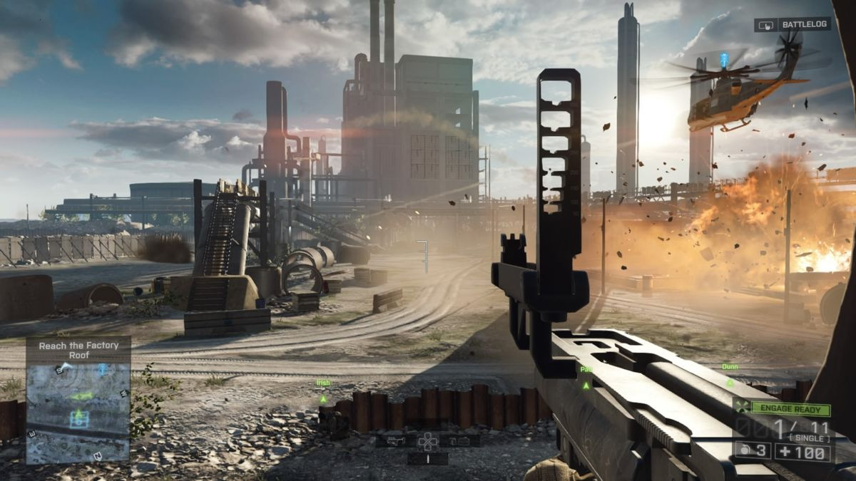 Игра стрелялка Sony Battlefield 4 (русская версия) (PS4)
