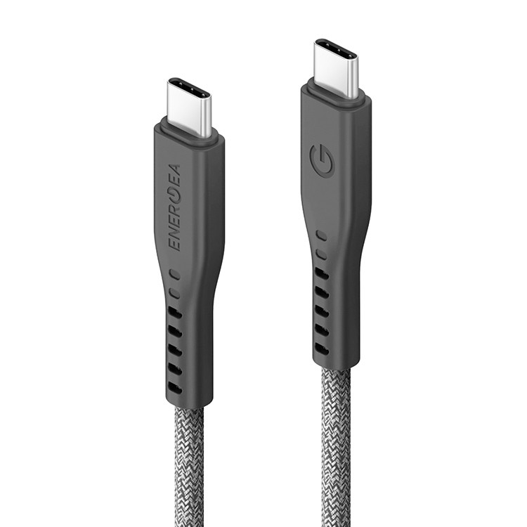 Кабель Energea FLOW USB-C to USB-C PD240W 5A Nanoweave Magnetic tie Black 3.0m