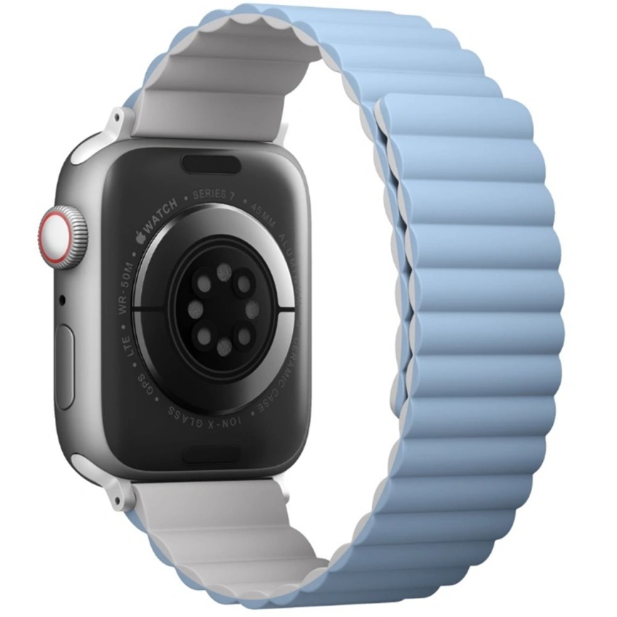 Ремешок Uniq Revix reversible Magnetic для Apple Watch 38/40/41 Голубой