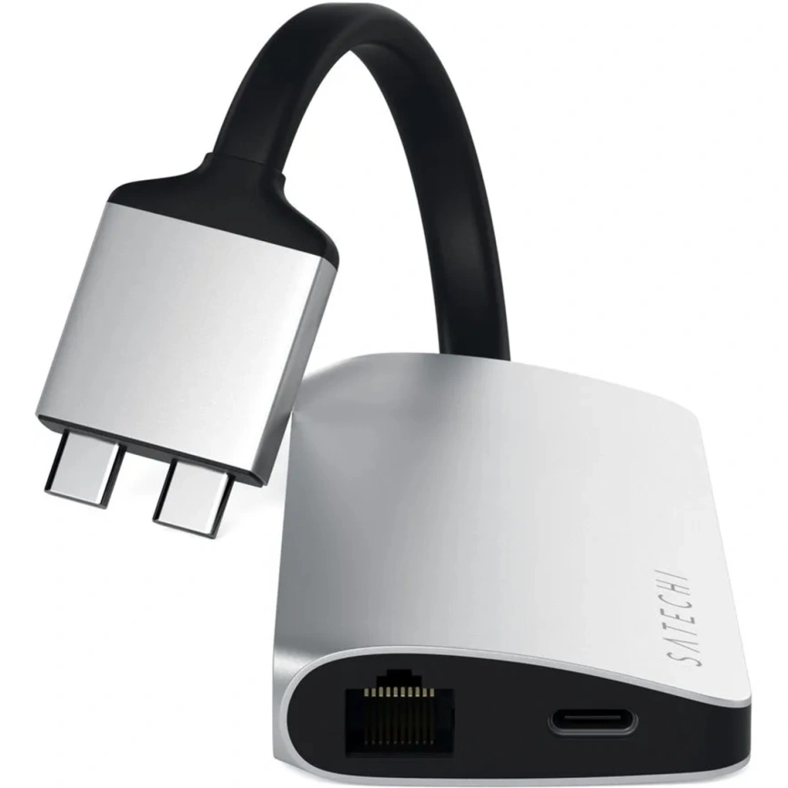 Хаб Satechi USB-C 8 в 1 (ST-TCDMMAS) Silver