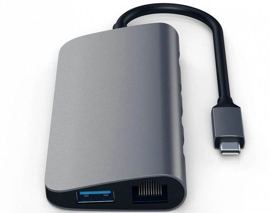 Хаб Satechi USB-C 9 в 1 (ST-TCMM8PAM) Space Gray
