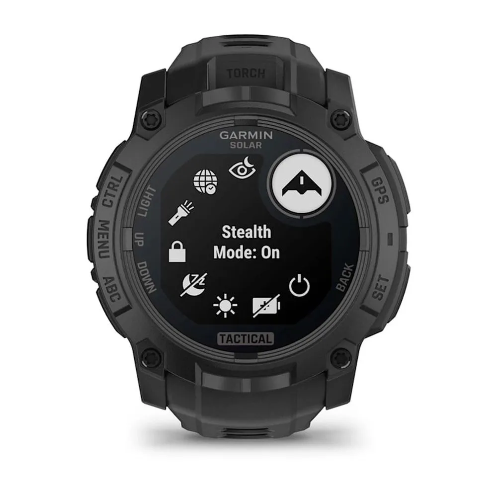 Смарт-часы Garmin Instinct 3 Tactical Edition - 50 mm, Solar, Черный, черный ремешок