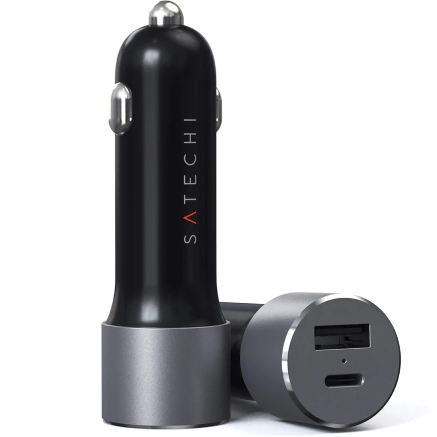 Автомобильное зарядное устройство Satechi 72W USB-C/USB-A ST-TCPDCCM Space Gray Автомобильное зарядное устройство Satechi 72W USB-C/USB-A ST-TCPDCCM Space Gray