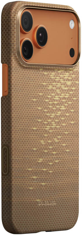 Чехол Pitaka Ultra-Slim Case для iPhone 17 Pro Max, Golden Glint