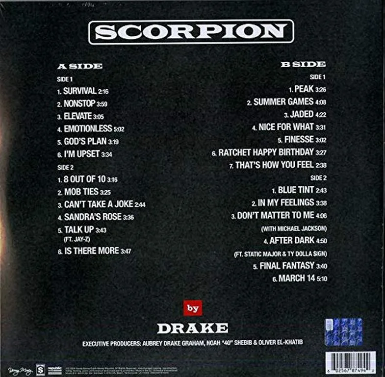 Виниловая пластинка DRAKE - Scorpion