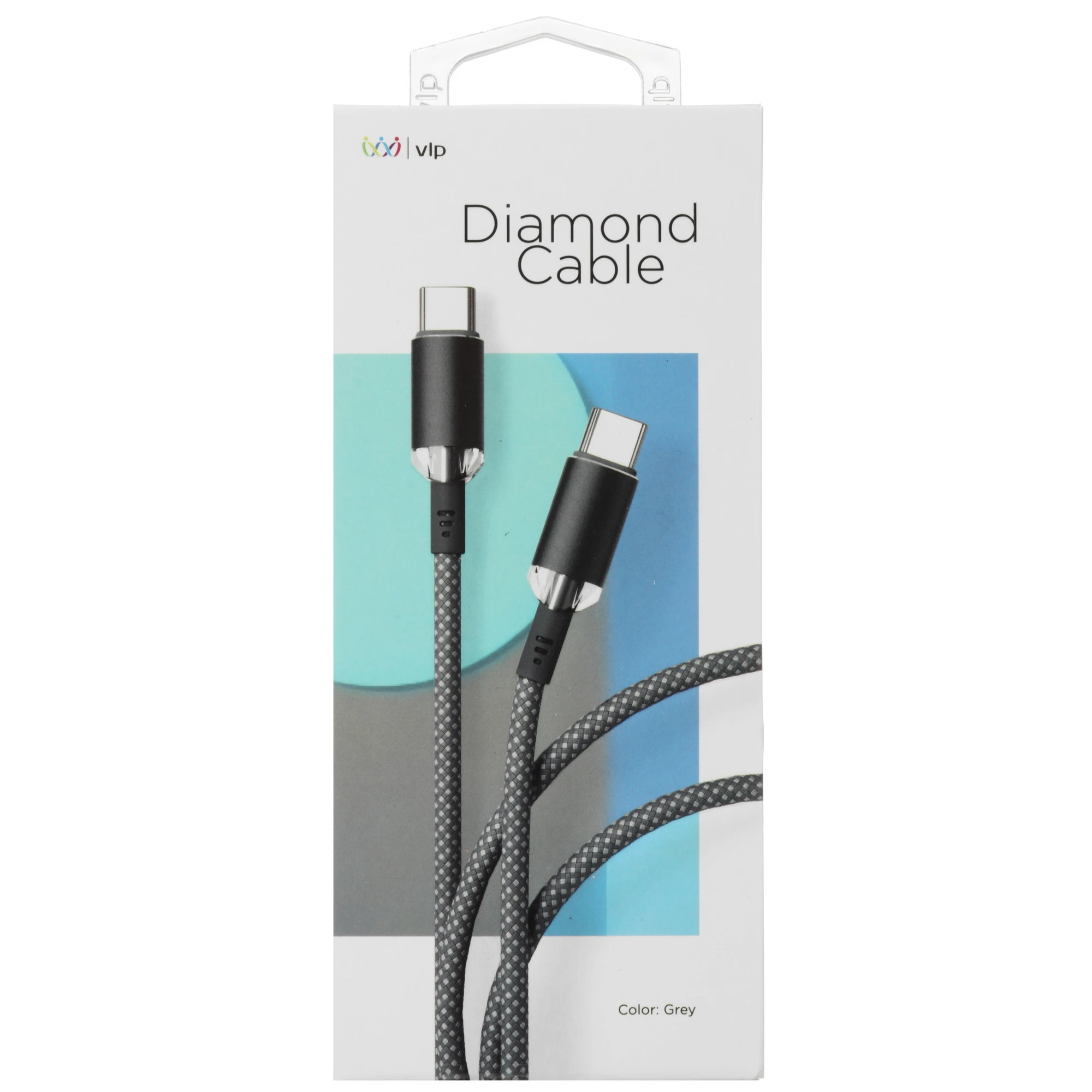 Кабель VLP Diamond Cable USB-C 1.2 м,  Серый