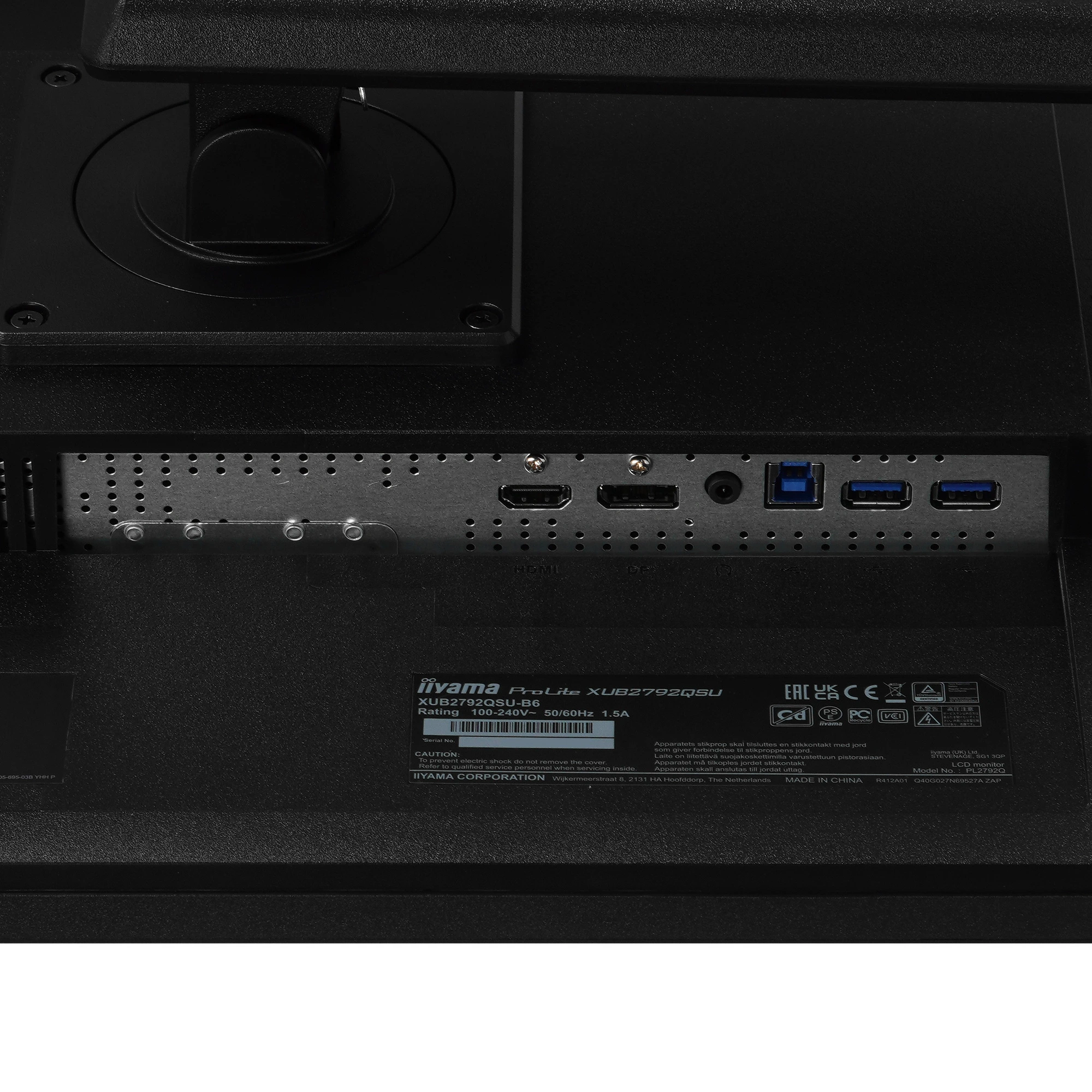 Монитор Iiyama ProLite XUB2792UHSU-B6 27" 60Hz IPS Черный