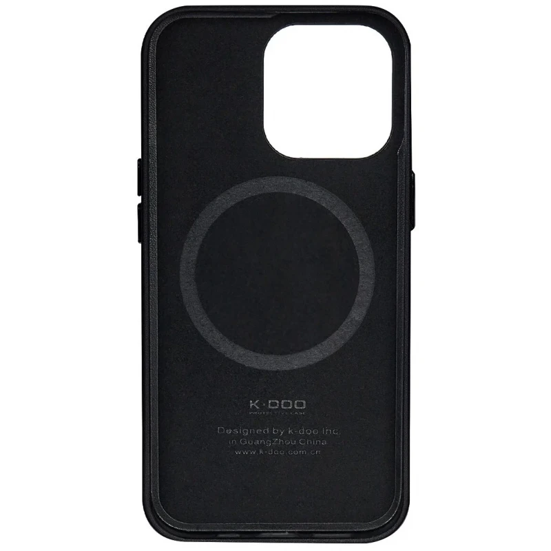 Чехол Leather Case with MagSafe KZDOO Mag Noble Collection для iPhone 15 Pro Max, цвет  Черный