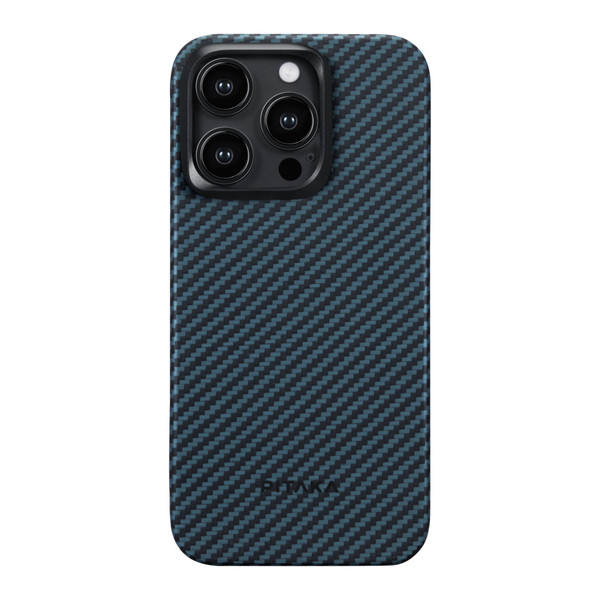 Чехол Pitaka MagEZ Case 4 для iPhone 15 Pro Max 1500D Black/Blue Twill (KI1508P) Чехол Pitaka MagEZ Case 4 для iPhone 15 Pro Max 1500D Black/Blue Twill (KI1508P)