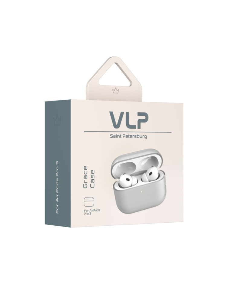 Чехол VLP Grace Case прозрачный матовый, для AirPods Pro 3