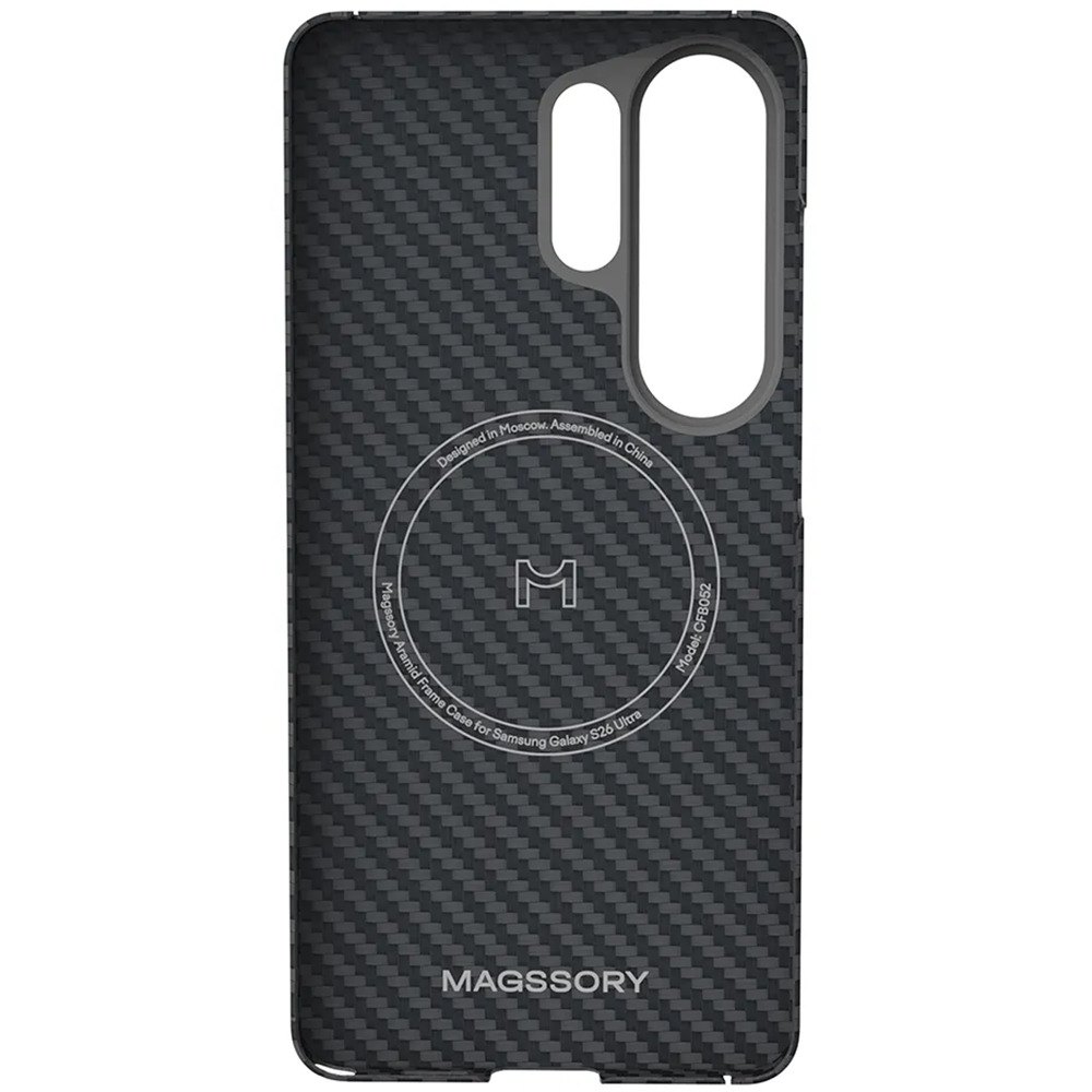 Чехол Magssory Aramid Zero для Samsung Galaxy S26 Ultra черный