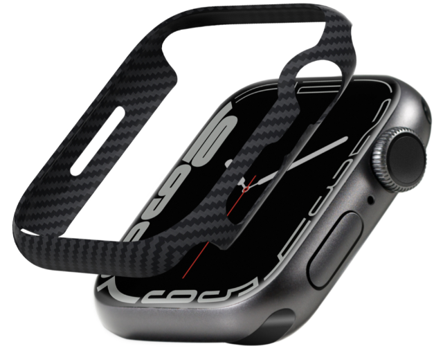 Чехол кевларовый Pitaka для Apple Watch серии 7/8 (45мм), черный Чехол кевларовый Pitaka для Apple Watch серии 7/8 (45мм), черный