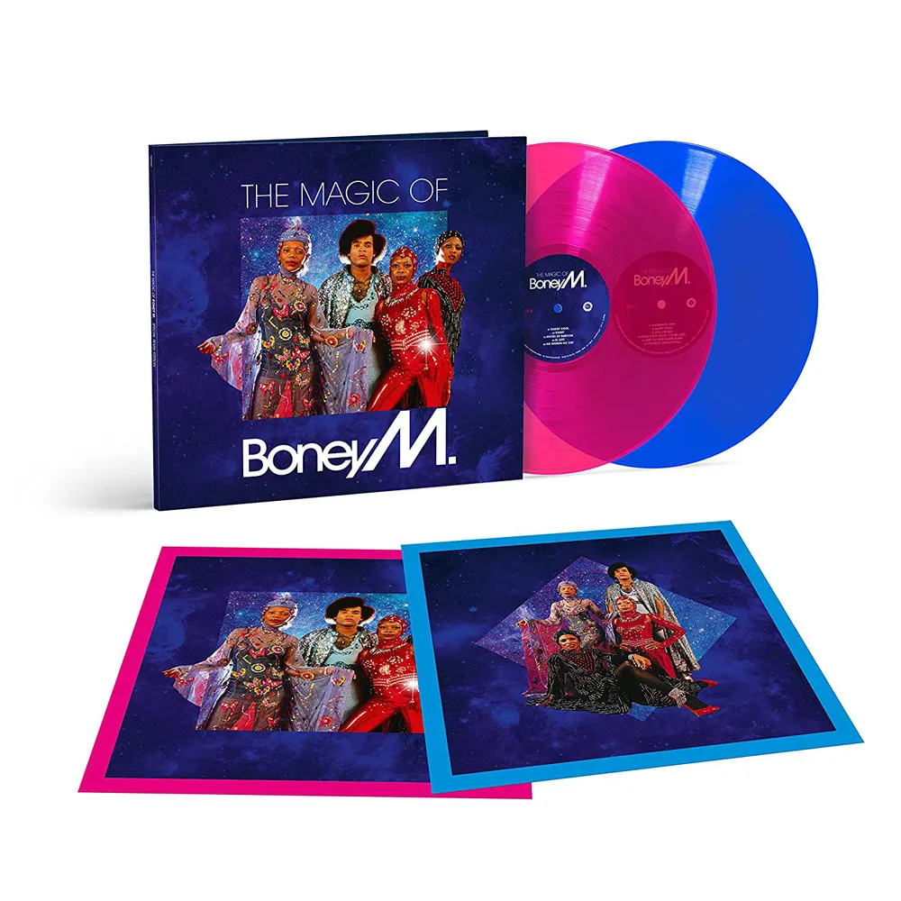 Виниловая пластинка BONEY M. - The Magic of Boney M. (Magenta & Blue Transparent)