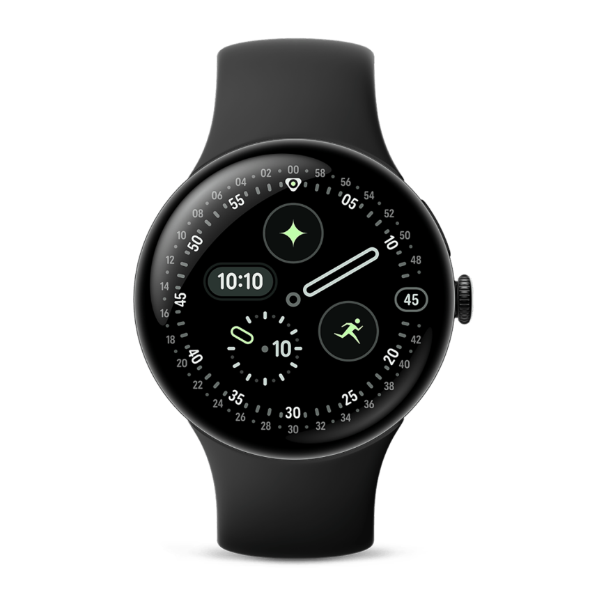 Умные часы Google Pixel Watch 4, 45мм Черный