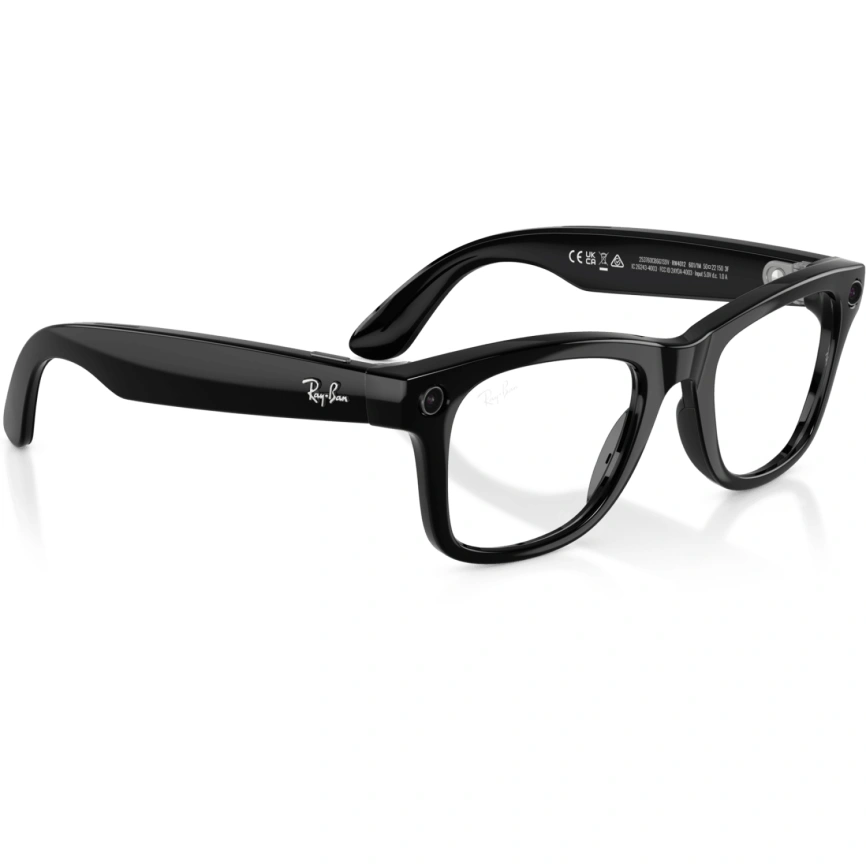 Умные очки Ray-Ban Wayfarer (RW4012 Gen 2) Shiny Black-Transitions Graphite Green M