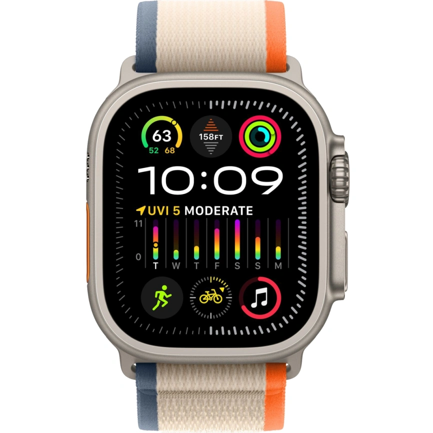 Смарт-часы Apple Watch Ultra 2 - 49 mm ремешок Trail Loop | orange/beige, M/L