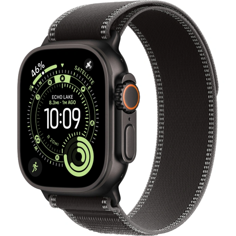 Смарт-часы Apple Watch Ultra 3 - 49 mm Black Titanium case | ремешок Trail Loop | Black/Charcoal, S/M