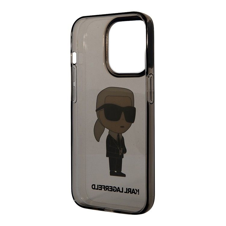 Karl Lagerfeld для iPhone 15 Pro Max чехол PC/Термополиуретан NFT Karl Ikonik Hard Translucent Black