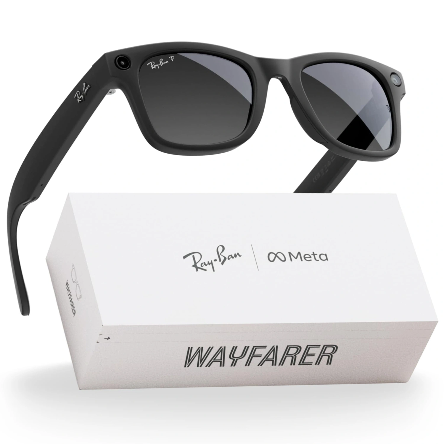 Умные очки Ray-Ban Wayfarer Gen 2 RW4012 (Gen2), Matte Black / Polar Gradient Graphite, размер M
