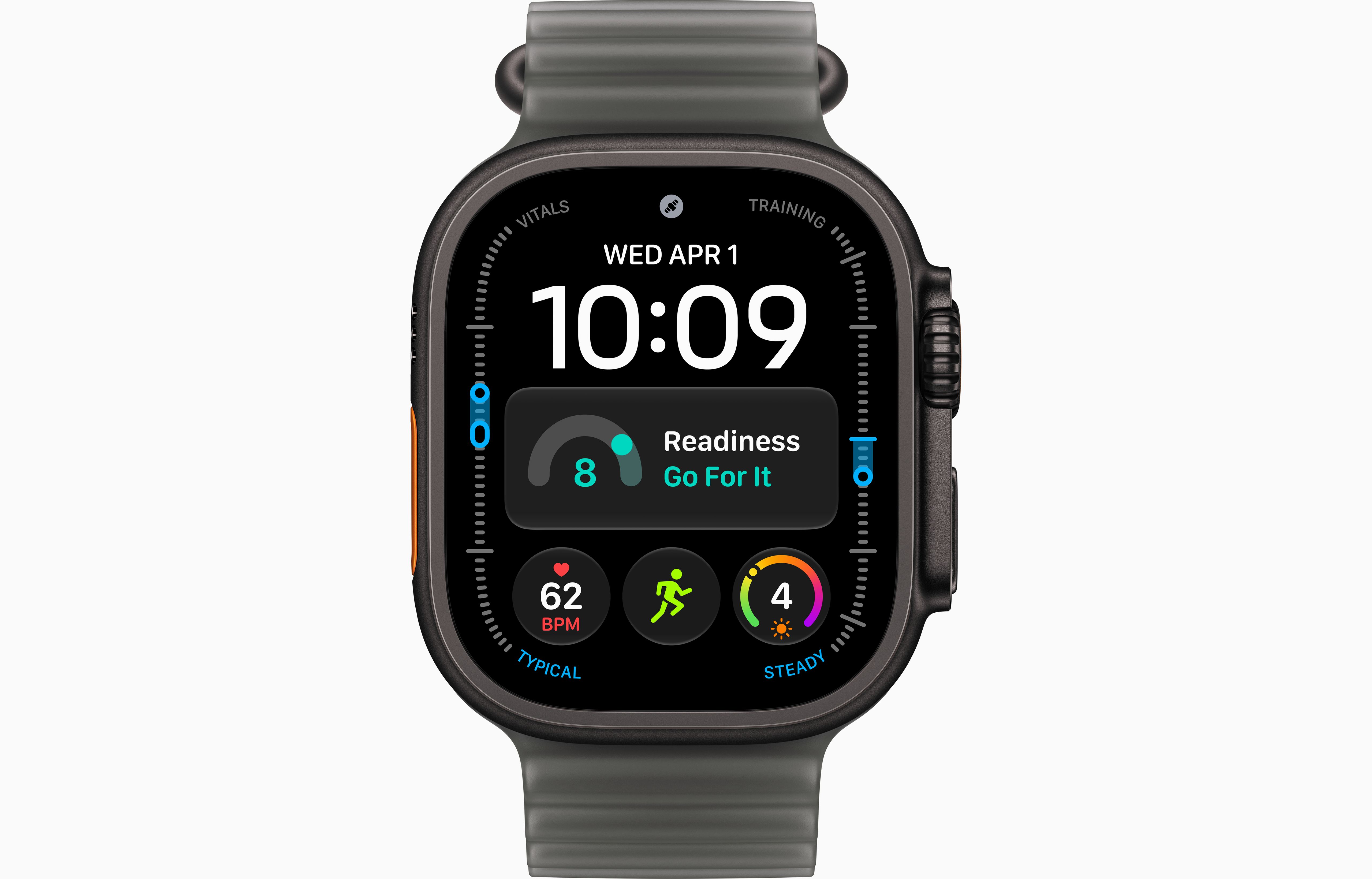 Смарт-часы Apple Watch Ultra 4, 49 мм, GPS + Cellular, Titanium Black, Ocean Band Translucent Black, One Size