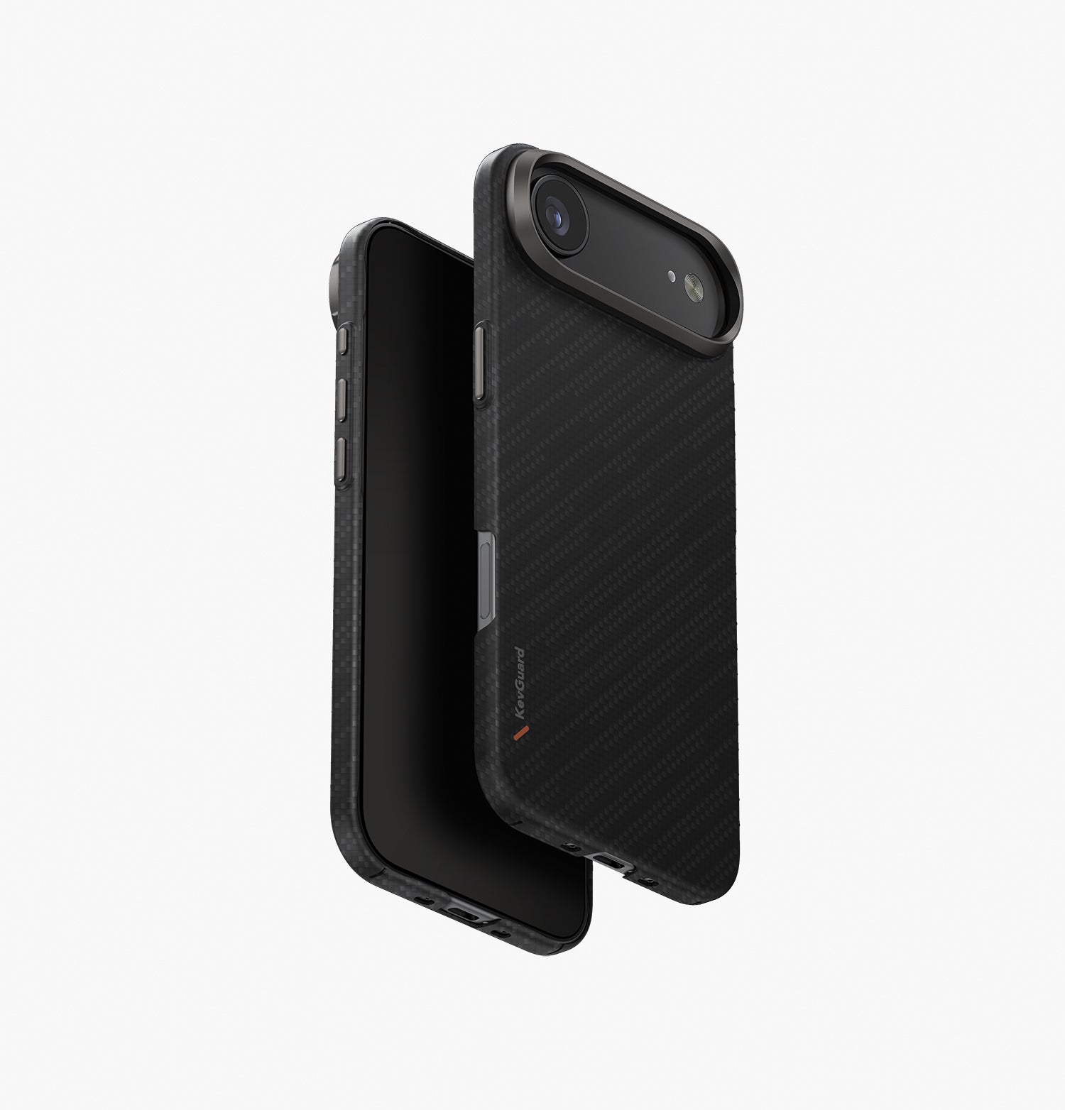 Чехол Uniq для iPhone 17 Air KEVA Kevlar Carbon Black (MagSafe)