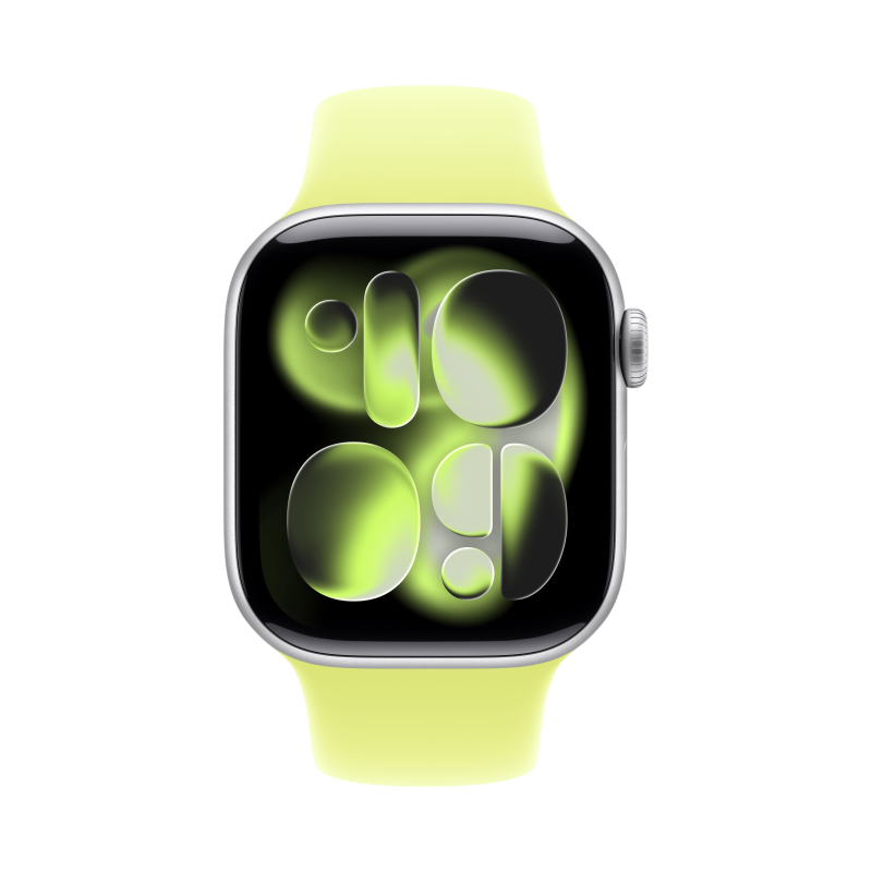 Смарт-часы Apple Watch Series 11, 46 мм (Салатовый | Green) Sport Band M/L